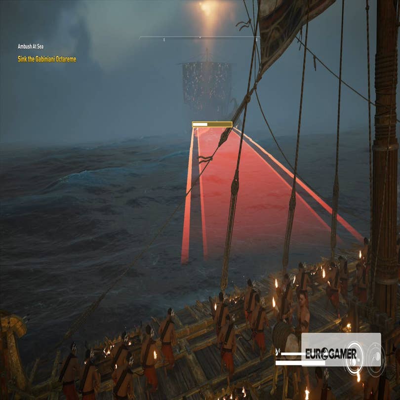 Locating the Ambush at Sea quest in Assassin's Creed: Origins