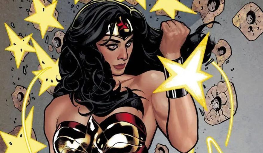 Cropped Wonder Woman cover