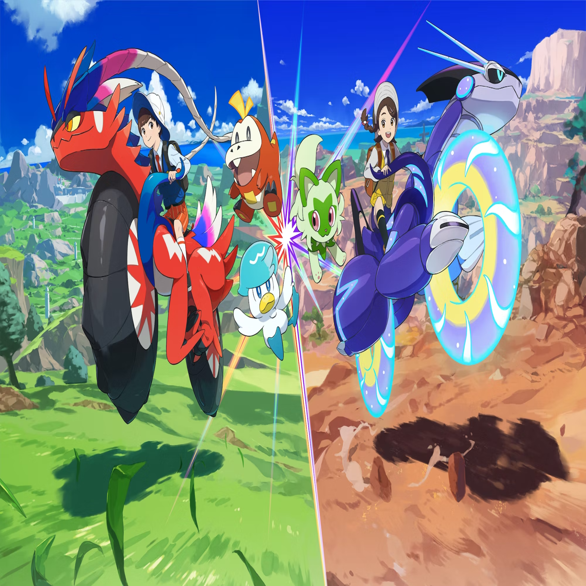 Pokémon Escarlata y Púrpura muestra arte conceptual con gráficos mucho más  bonitos