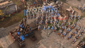 An army of horses surround a trebuchet in Age Of Empires 4