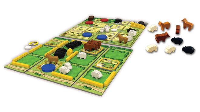 Agricola: All Creatures Big and Small board game layout