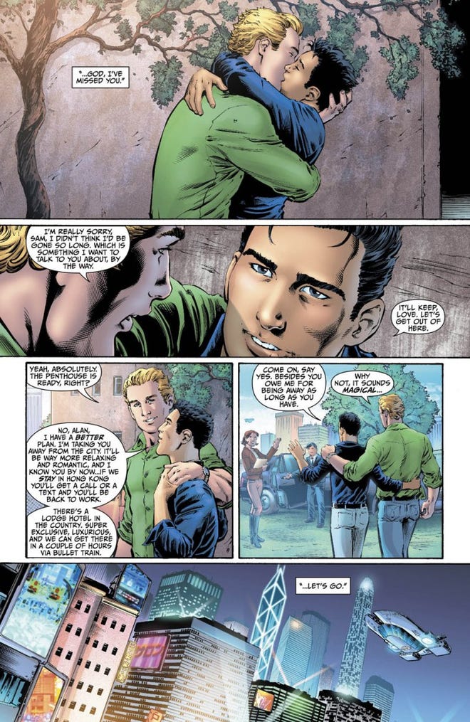 Alan Scott reunites with his boyfriend Sam Zhao