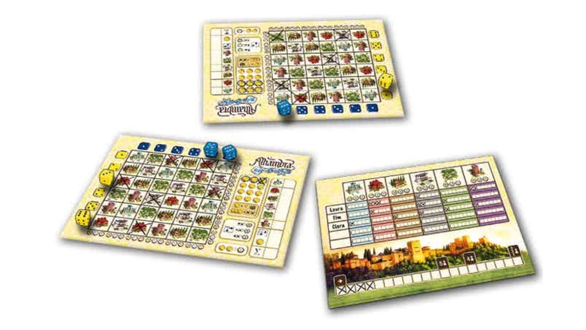 Alhambra: Roll & Write board game layout 2