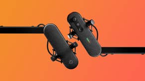 steelseries alias and alias pro microphones shown on boom arms for the digital foundry review