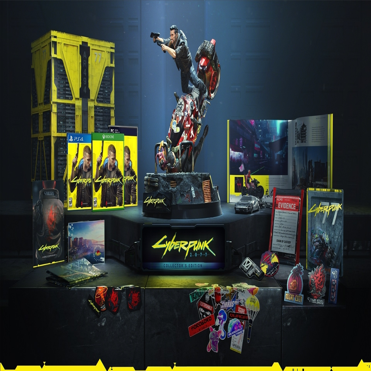Cyberpunk 2077 Bundle Pack W/ Limited Edition STEELBOOK (PS4) NEW