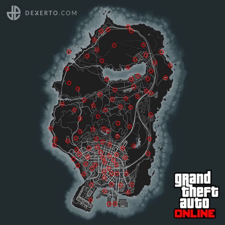 Localização de todas as partes da nave espacial em Grand Theft Auto V