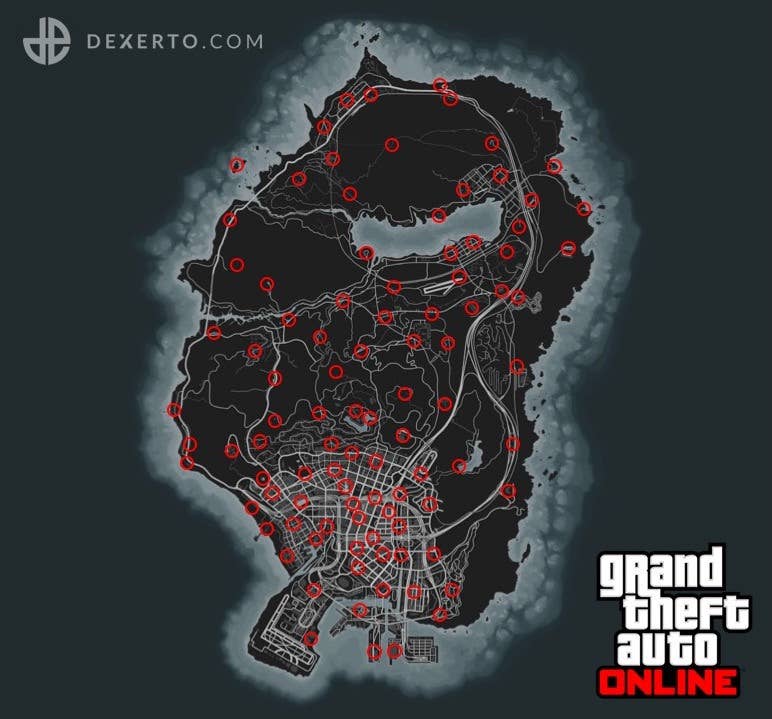 GTA 5 - Localização das 100 figuras de ação