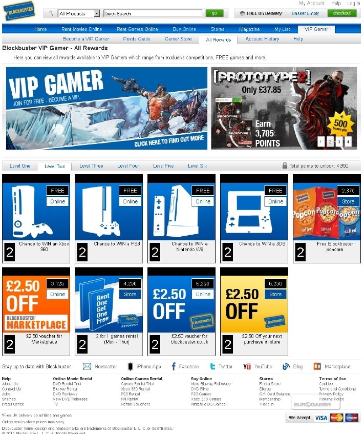 Blockbuster launches VIP Gamer rewards scheme | Eurogamer.net