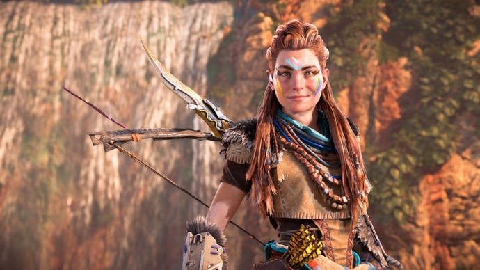 Aloy from Horizon Forbidden West with Pride Paint
