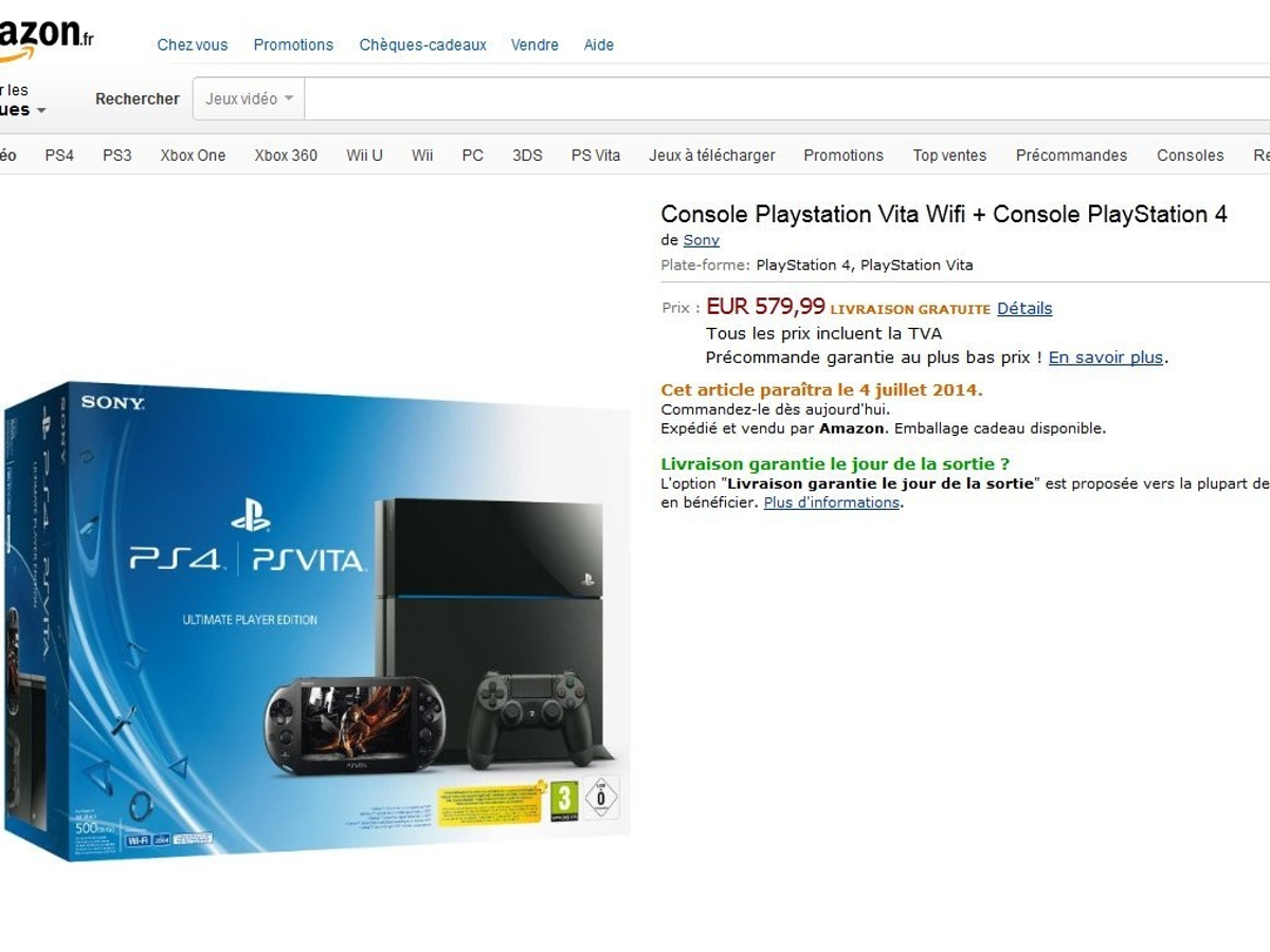Contorno Con celos Amazon filtra el pack PS4 + Vita | Eurogamer.es