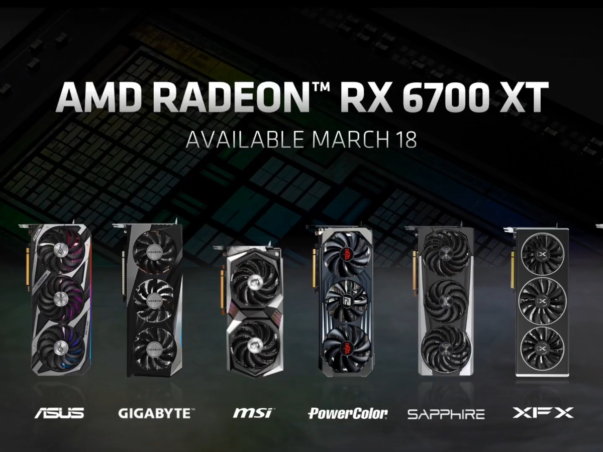 Grab an RX 6700 XT graphics card from  for £390