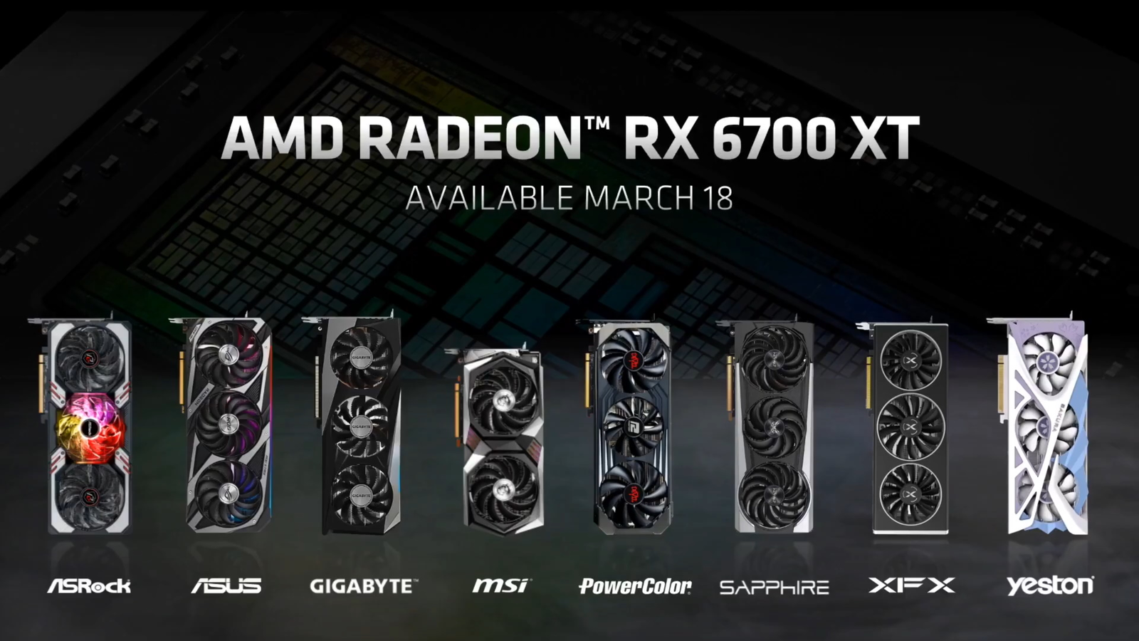 Grab an RX 6700 XT graphics card from  for £390
