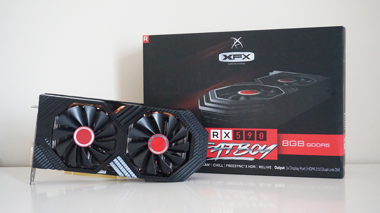 Fatboy Graphics Card XFX AMD Radeon RX 590 Fatboy OC 8GB GDDR5 PCI Express