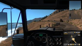 American Truck Simulator challenges players to clear a landslide