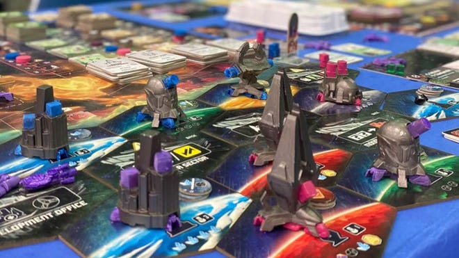 An image of the components for Andromeda's Edge.
