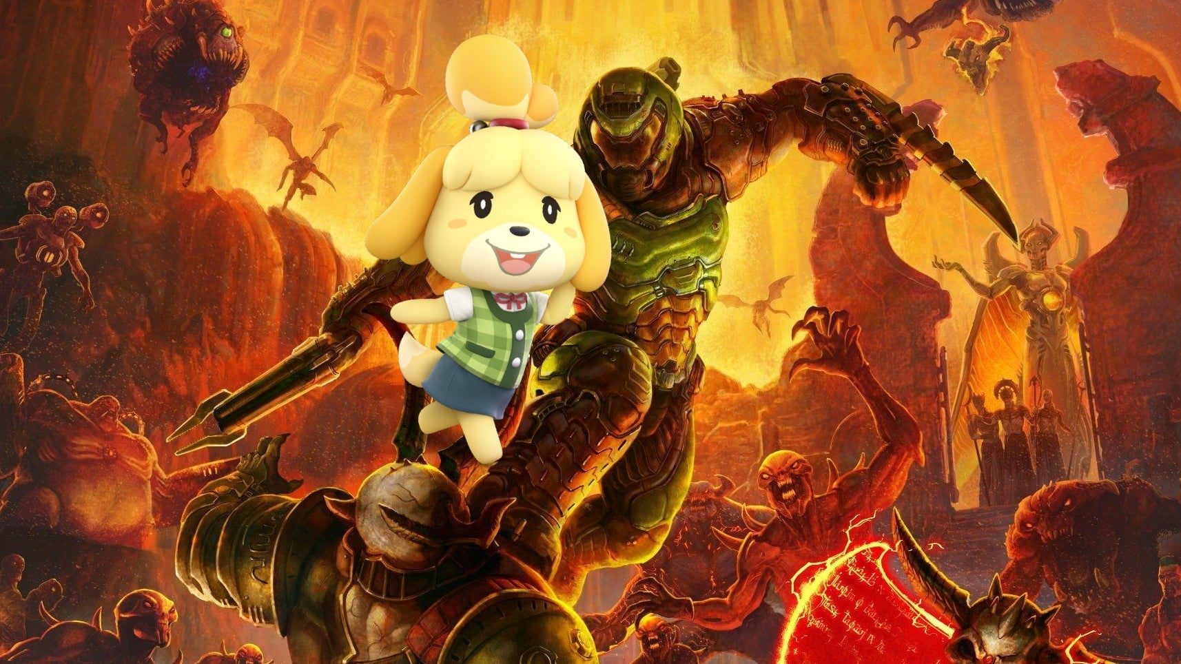 The Doom and Animal Crossing fandoms wish each other luck, are