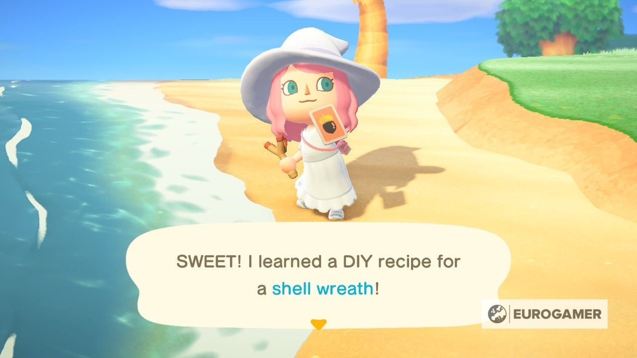 Animal Crossing Summer shell How to find summer shells, DIY recipes