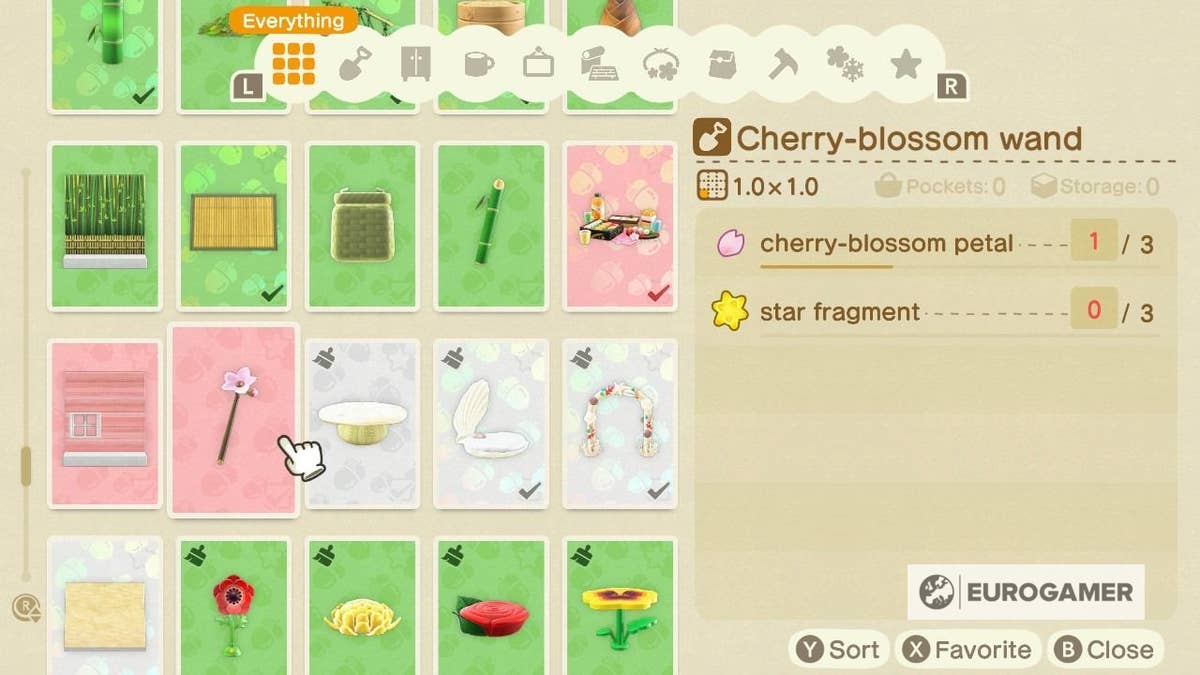 Animal Crossing Cherry blossoms: How to find cherry blossom furniture  recipes and catch cherry-blossom petals explained | Eurogamer.net