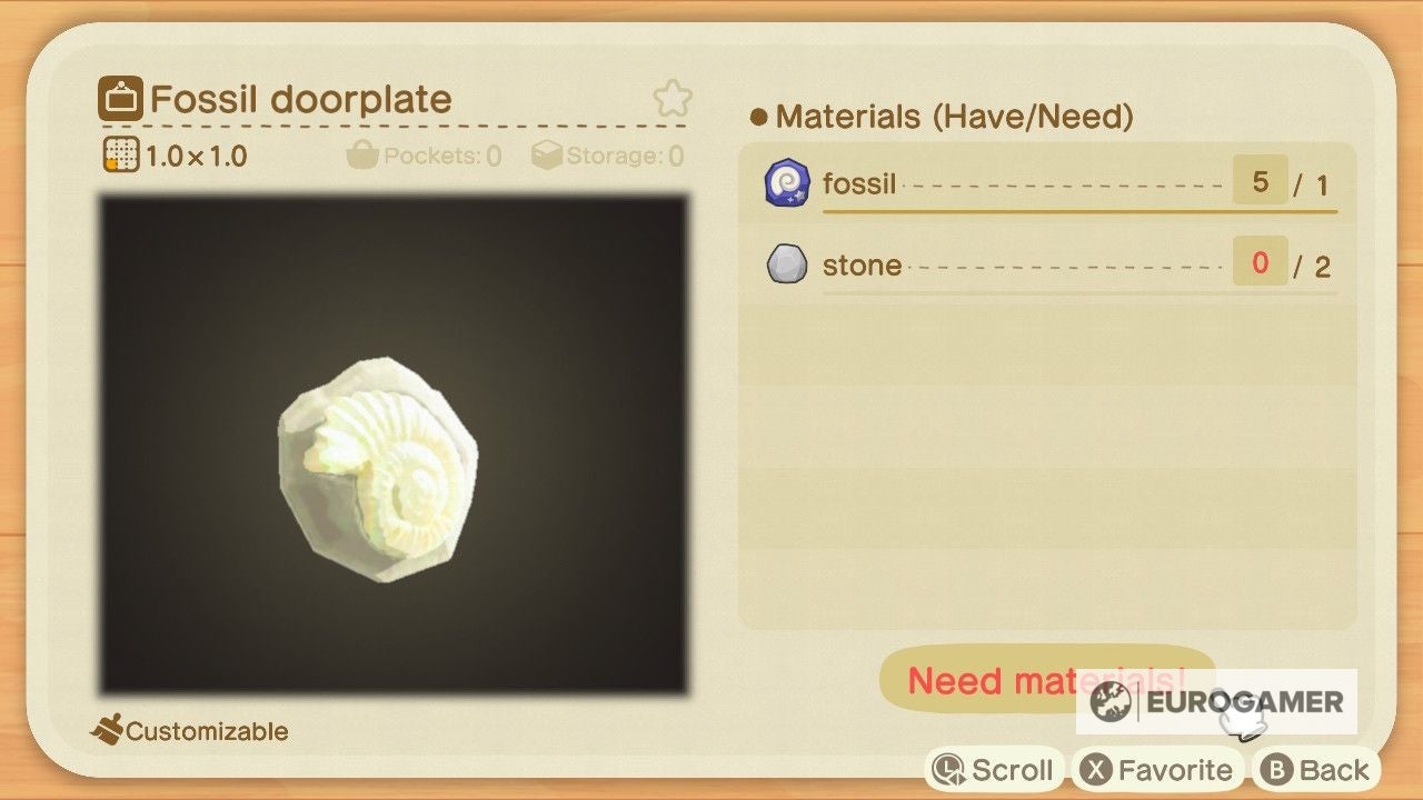 Animal Crossing fossil list how many fossils, how to find fossils and every fossil price in New