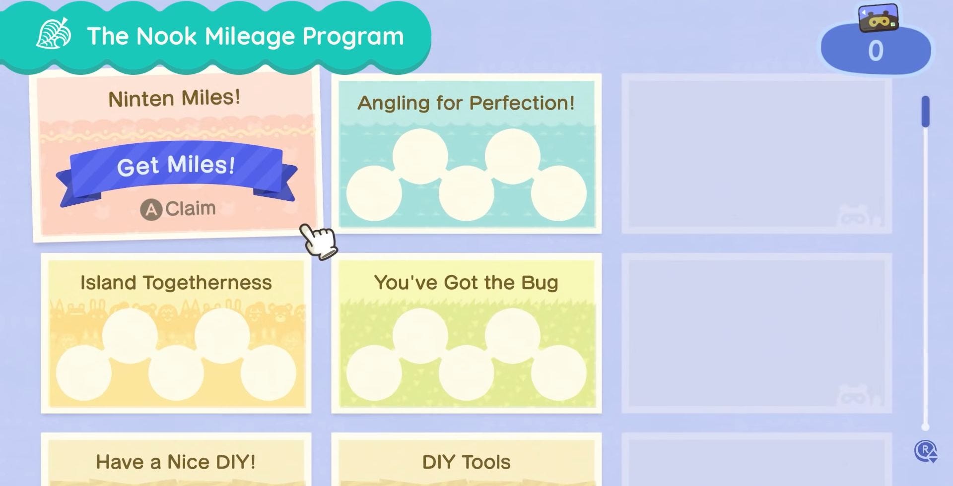 Animal Crossing Nook Miles, the Nook Mileage Program and Nook Miles