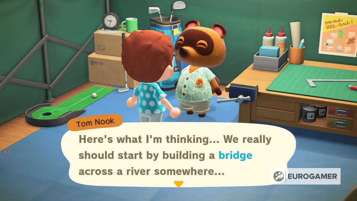 Animal Crossing River crossing: How to get a Bridge and Vaulting Pole in  New Horizons explained | Eurogamer.net
