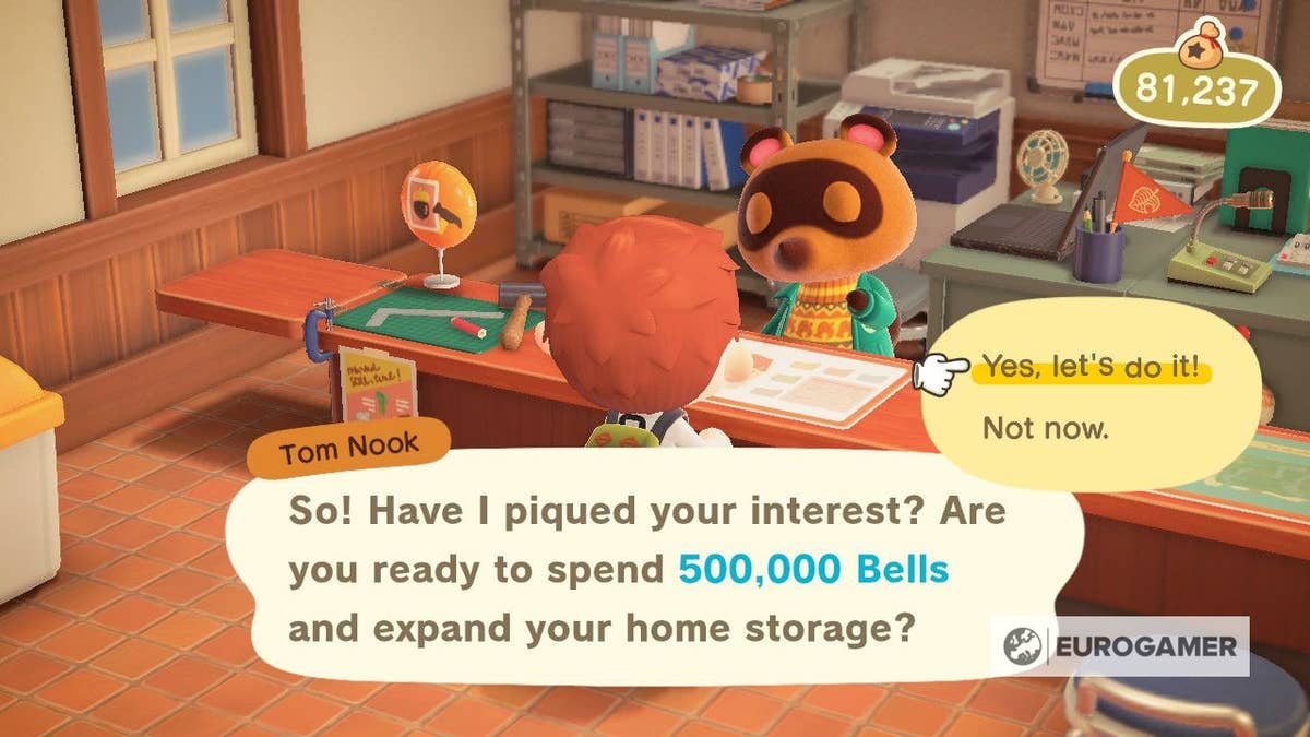 Animal Crossing storage shed: How to unlock the storage shed and how it  works in New Horizons | Eurogamer.net