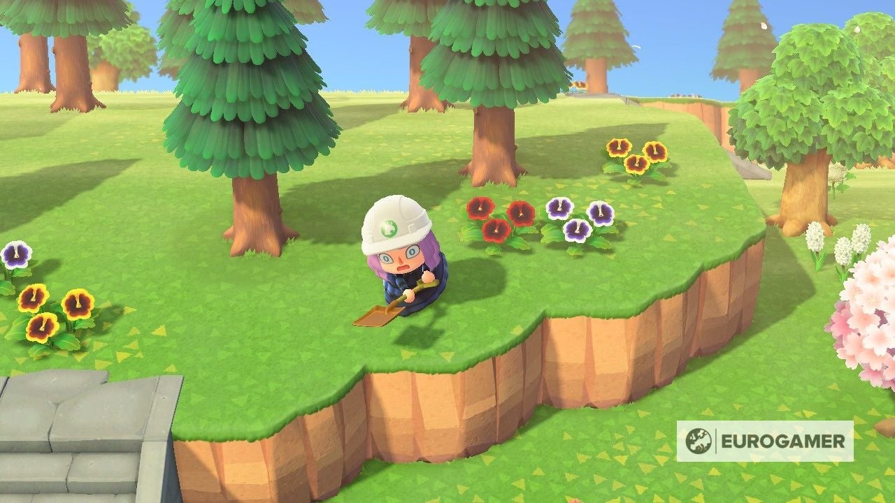 Animal Crossing Terraforming How to create paths, rivers and cliffs