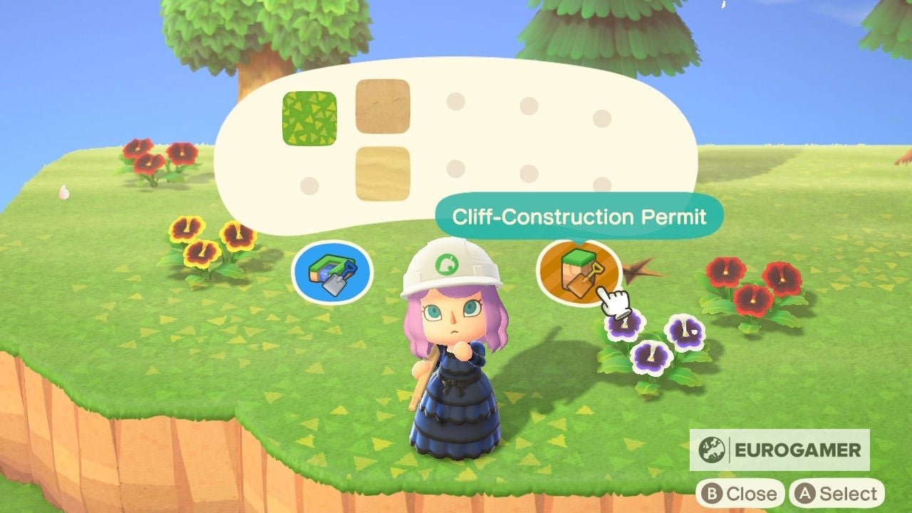 Animal Crossing Terraforming How to create paths, rivers and cliffs