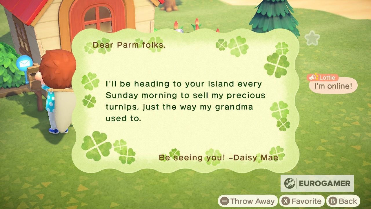 Animal Crossing Turnips How to get a good Turnip price in Daisy Mae&#039;s