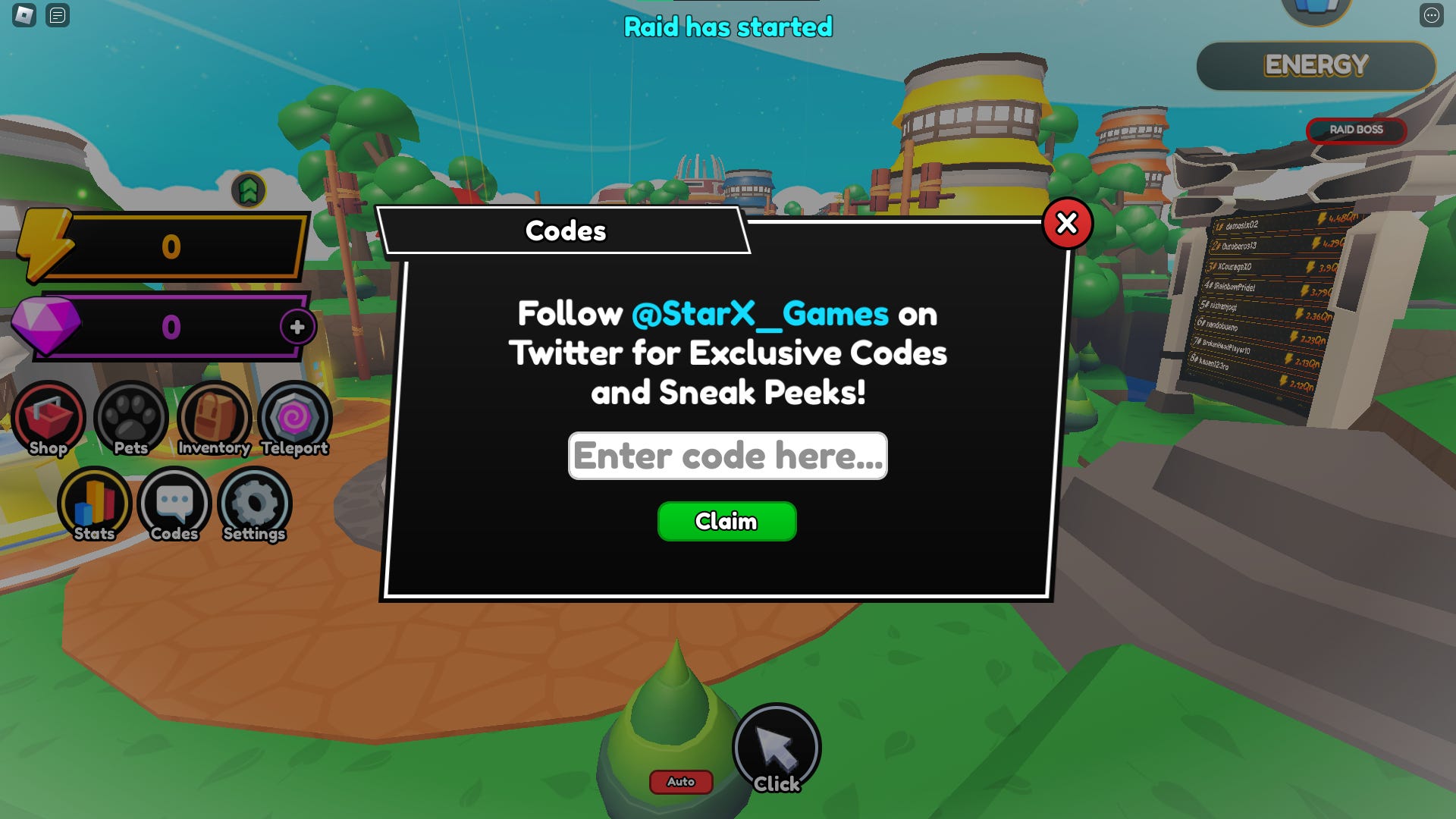 Anime Punch Simulator codes March 2024