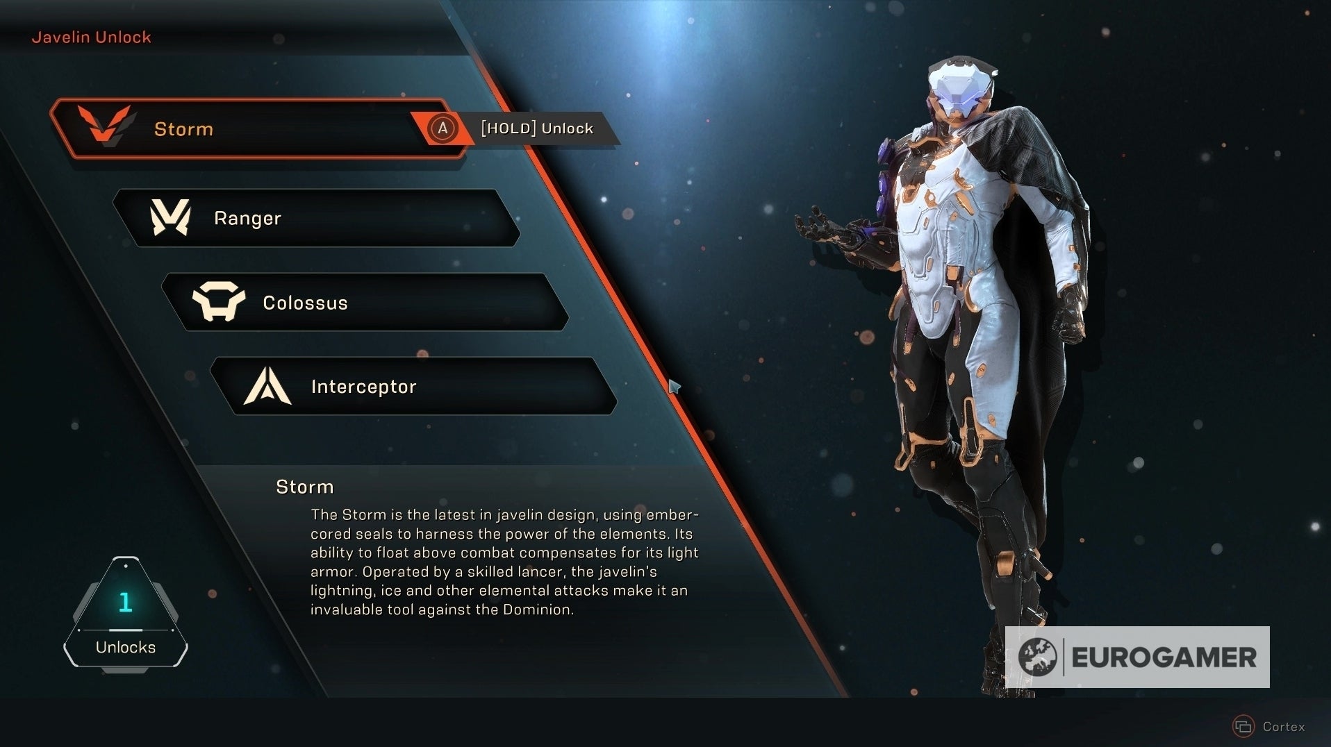 Anthem Javelins Como Desbloquear Javelins e Trocar de Javelins