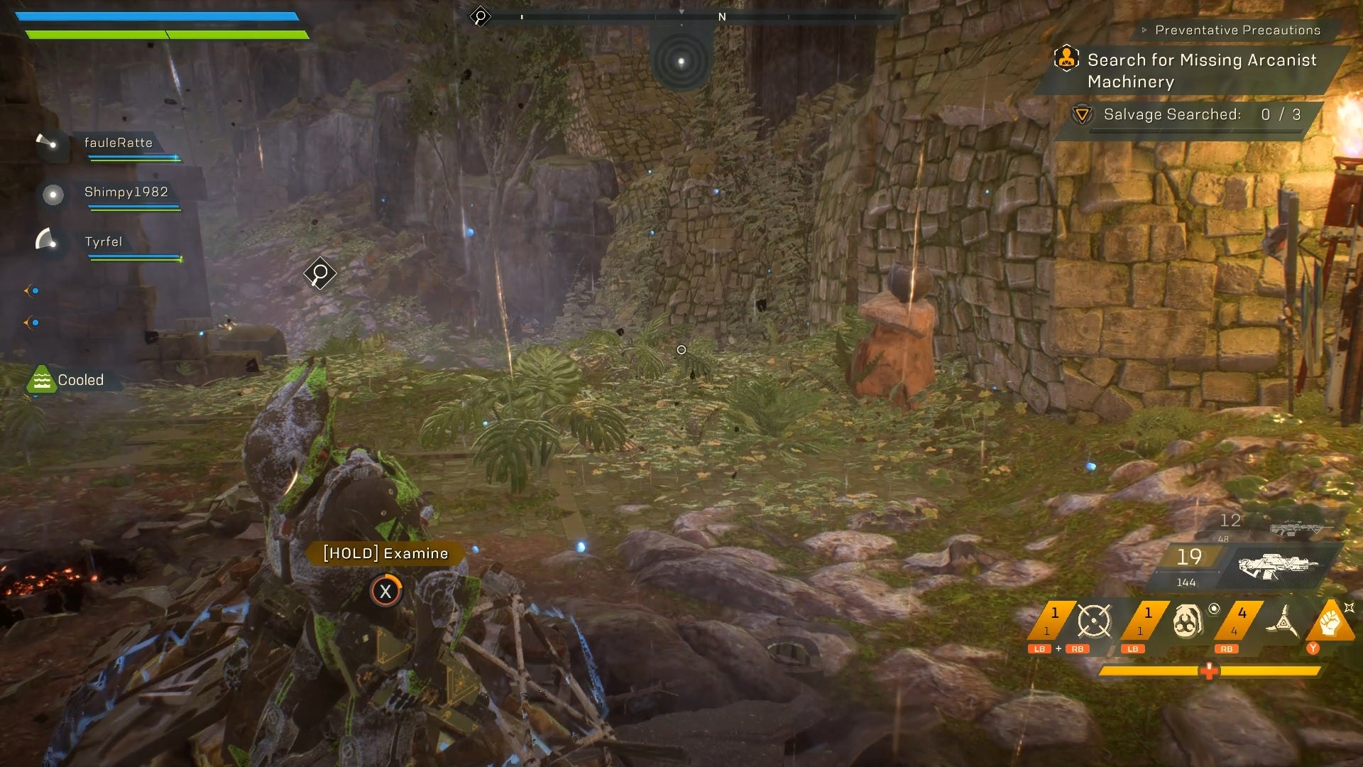 Anthem Preventative Precautions mission: Investigate the Scar presence at the Arcanist base