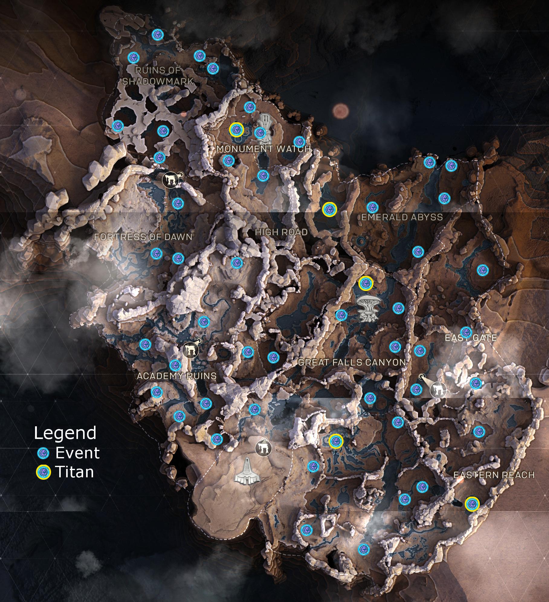 Anthem players are creating maps of world events, Titan spawns and ...