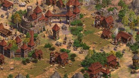 A settlement in Age Of Empires 2 Definitive Edition