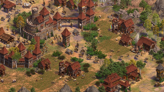 Eine Siedlung in Age of Empires 2 Definitive Ausgabe