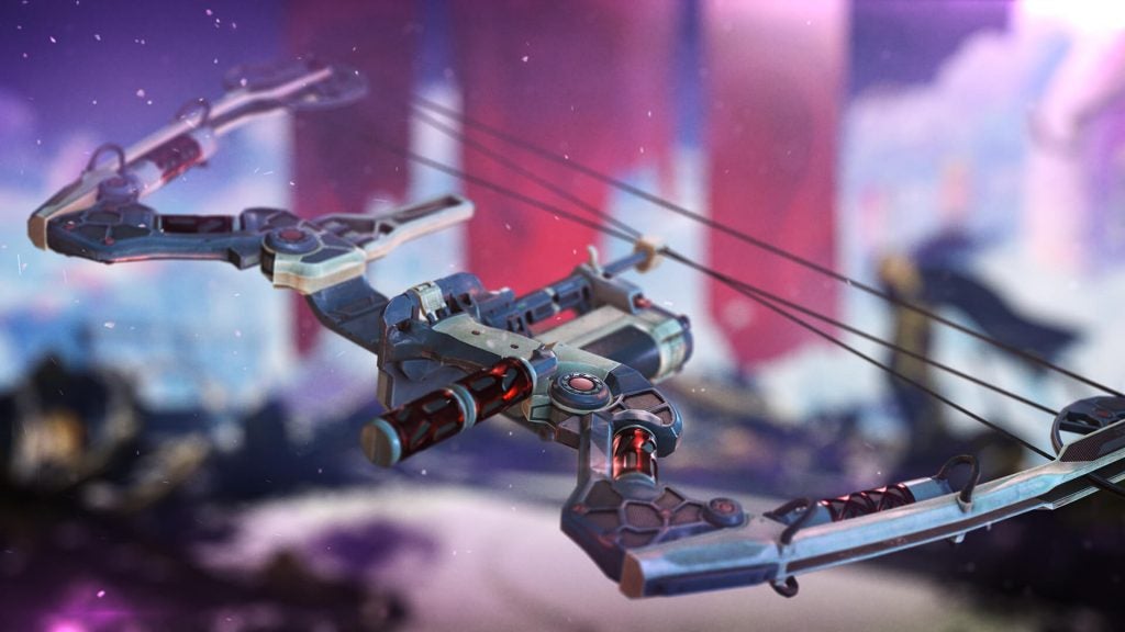 Promotional Apex Legends art of the Bocek Bow.