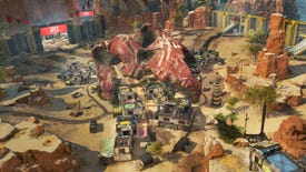 An aerial Apex Legends screenshot of Relic, a new point of interest in Kings Canyon, which will be added with Season 14 of Apex Legends.