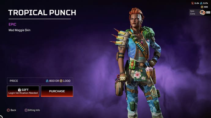 Apex Legends, Tropical Punch epic Maggie skin