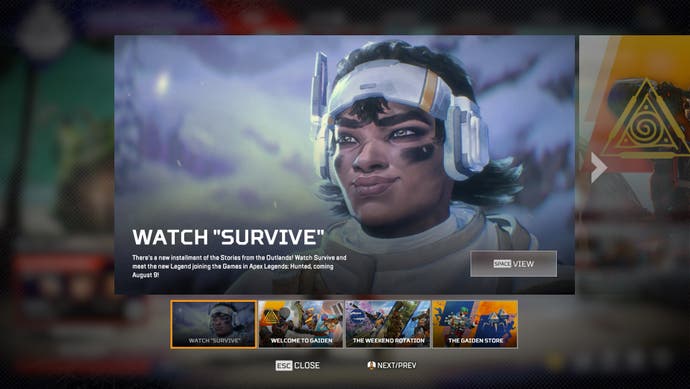 Image preview leaking Vantage in the Apex Legends client.