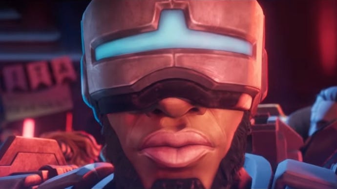 A facial shot of Newcastle, Apex Legends' 21st character