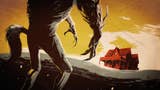 Artwork for Weird West of a werewolf looking over to a distant house