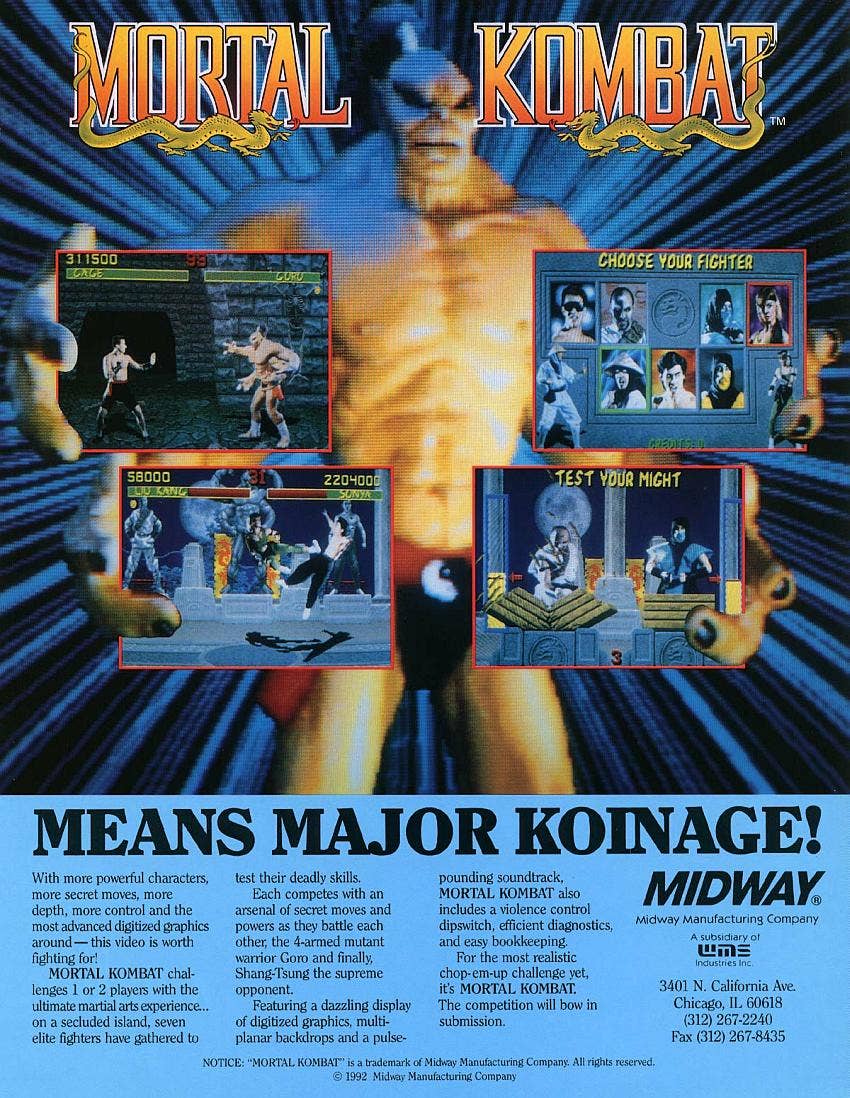 Mortal Kombat (Midway, 1992) - Bojogá