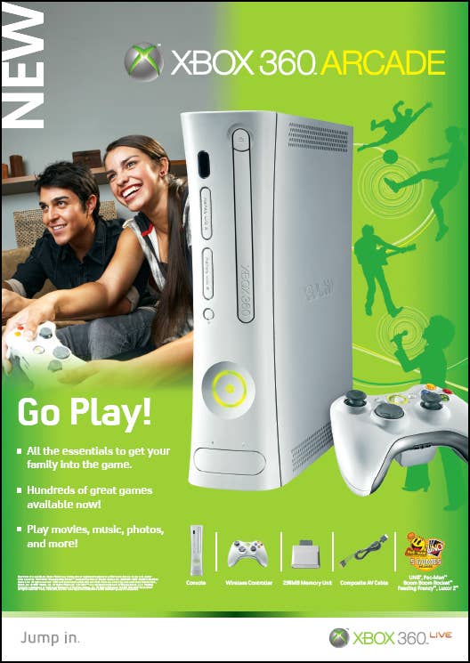 Arcade Collection Xbox Xbox 360 Arcade. XBox 360 Arcade (512MB) bundle with Live Gold, 250GB ...