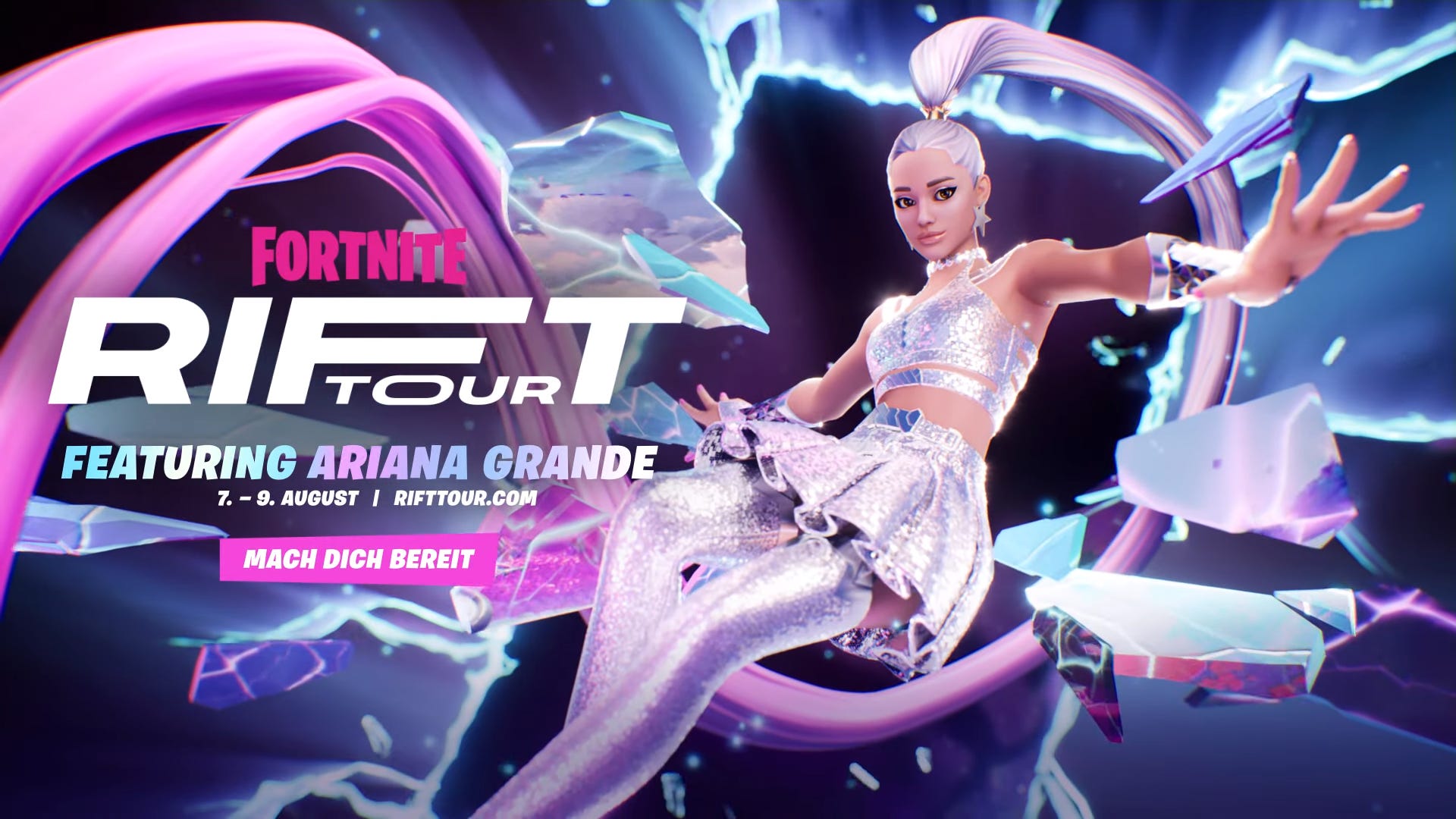 Ariana Grande füllt bei der Fortnite Rift Tour die Insel | Eurogamer.de