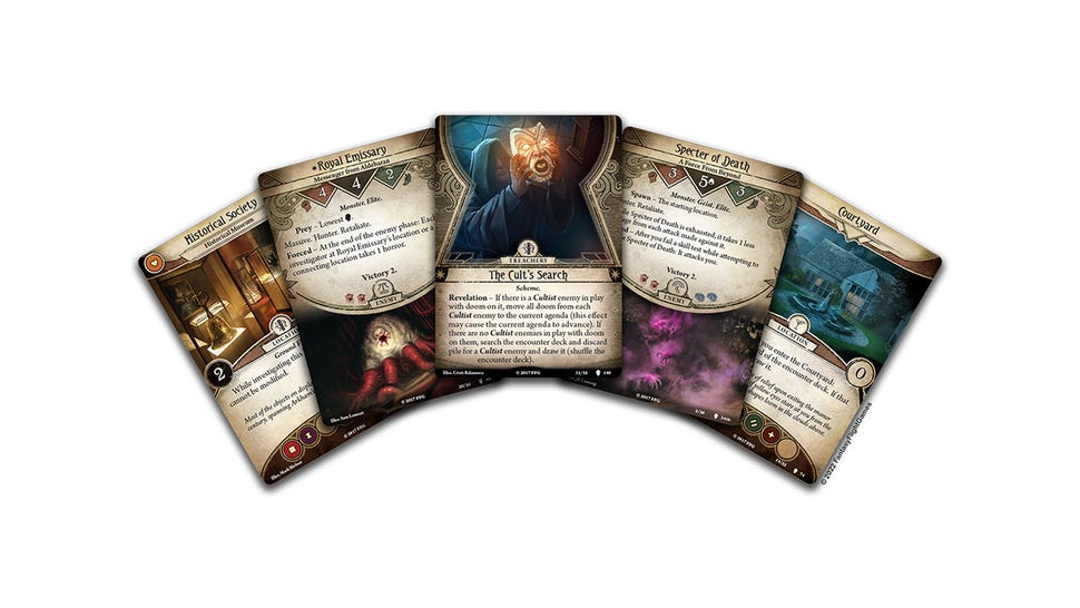 Arkham Horror: The Card Game - Path to Carcosa Campaign Expansion cards