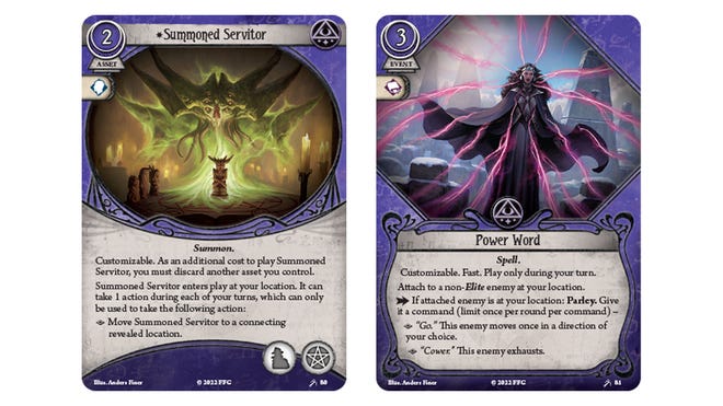Cards for the investigator Amina Zidane for Arkham Horror: The Card Game