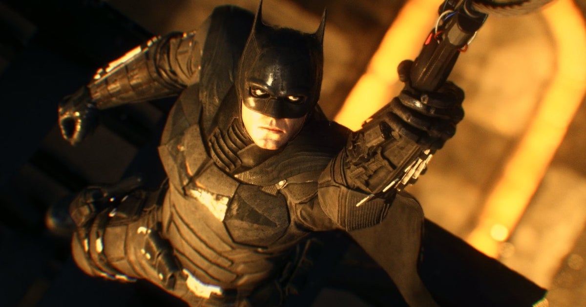 Robert Pattinsons Anzug erscheint kurz im 8-jährigen Batman: Arkham Knight Robert Pattinsons Anzug erscheint kurz im 8-jährigen Batman: Arkham Knight