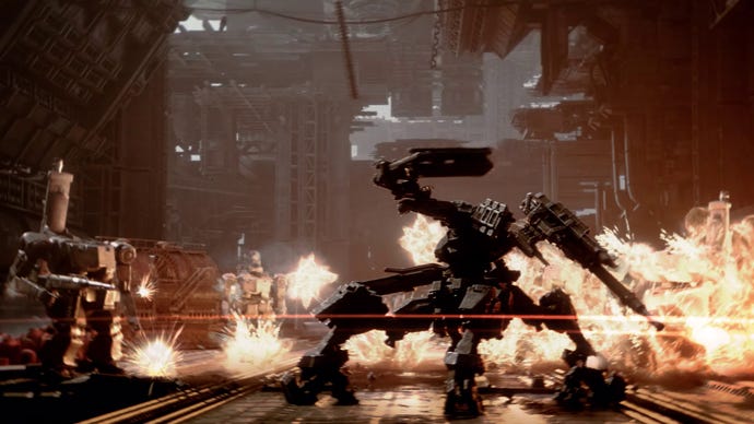 Крутой Механизм В Рекламном Трейлере Armored Core Vi: Fires Of Rubicon.