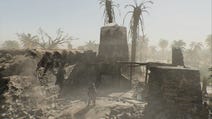 assassins creed mirage basim in burned down storage hut near jarjarayah