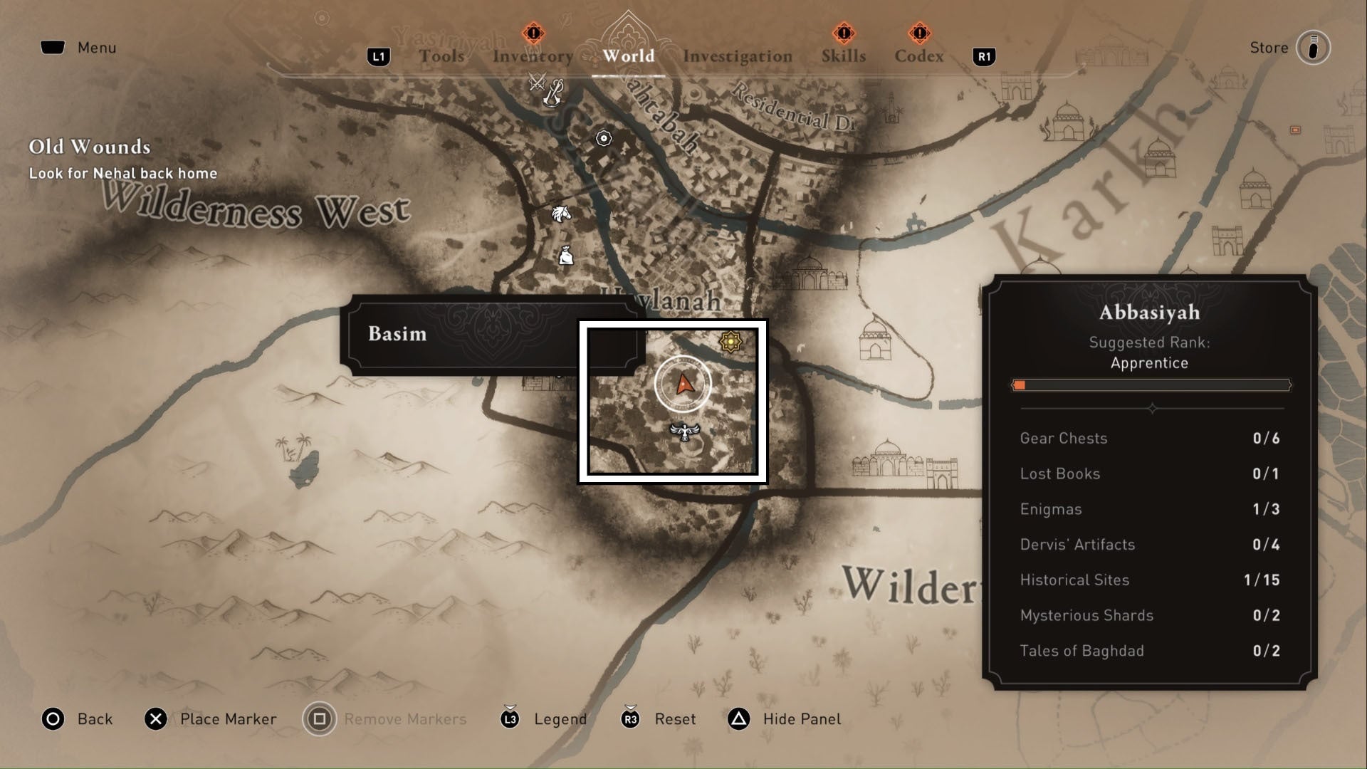Assassins Creed Mirage delicia por la cúpula recompensa mapa mundial ubicación